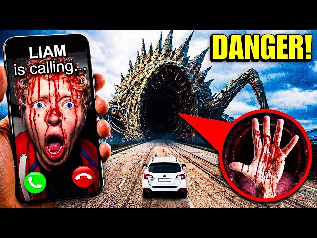 My Drone Filmed LAND EATER IN REAL LIFE!!!