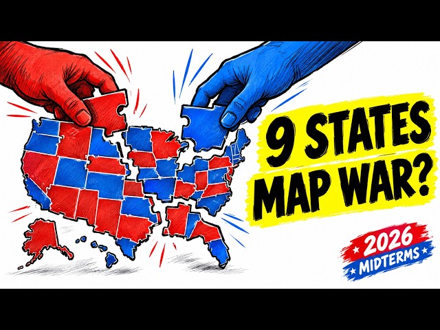 The 2026 Midterms Are Being Redrawn: 9 States, 1 Map War (Explained)