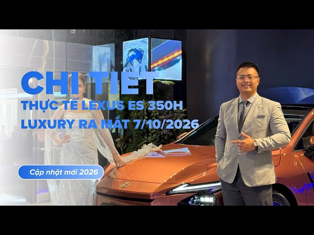 Lexus ES 2026 officially launches in Vietnam starting at 2.34 billion VND
