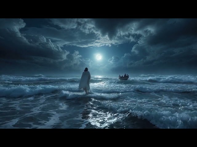 Jesus Walking on Water Cinematic 4K