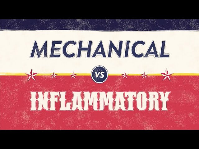 When Is Back Pain Serious? Inflammatory vs Mechanical Back Pain