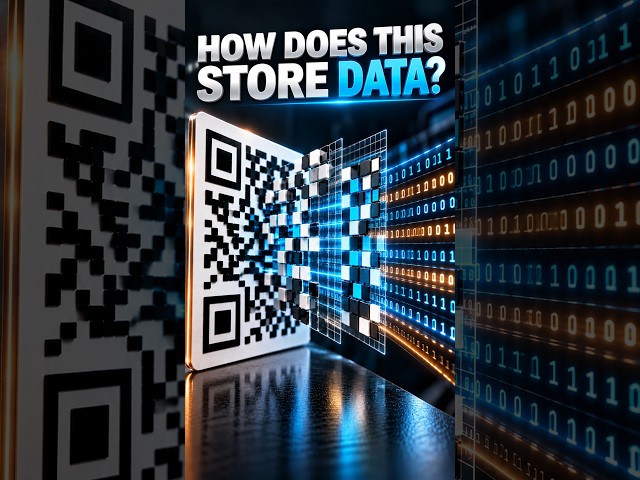 How Can a Tiny QR Code Store So Much Information? 🤯#shorts #TechFacts
