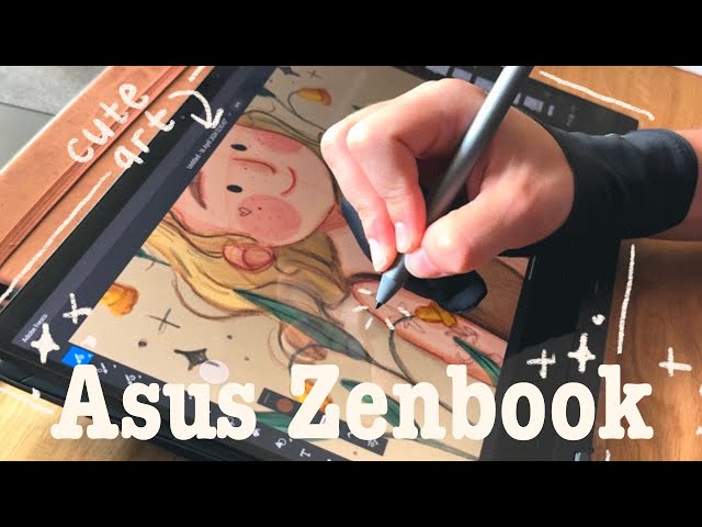Digital Art On Asus Zenbook Flip with Adobe Fresco ~ Real-Time Process