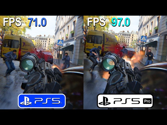 Modern Warfare 4 - PS5 vs PS5 PRO Campaign Frame Rate Comparison (120hz/VRR)