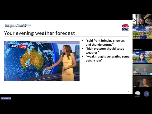 Understanding weather and climate tools webinar