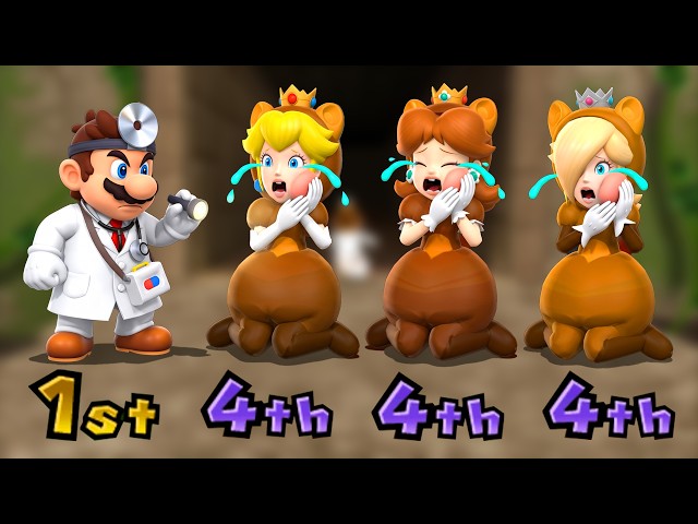 Mario Party Series: All 1-vs-3 Minigames - Doctor Mario Vs Team Tanooki | 4K UHD