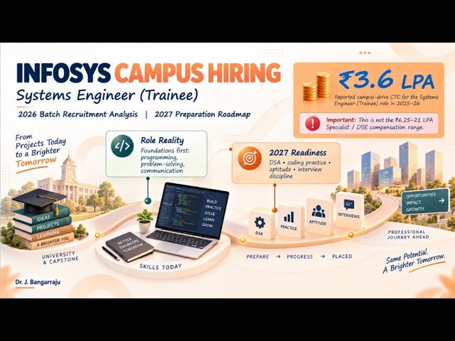 Infosys ₹3.6 LPA Systems Engineer 2026 | Exam Pattern, Syllabus, Interview &2027 Preparation Roadmap