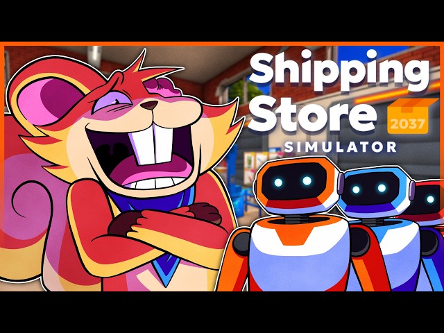 USING ROBOTS TO START MY NEW SIMULATOR EMPIRE!!! [Shipping Store Simulator 2037]