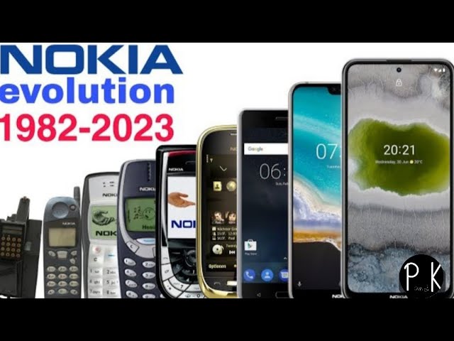 Эволюция Nokia С 1982-2023.