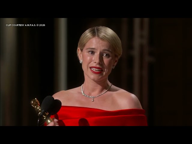 Oscars 2026: Jessie Buckley wins best actress for 'Hamnet"