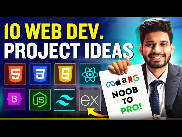 10 Web Development Project Ideas for 2025 (Beginners to Advanced) | Web Dev Projects for Resume