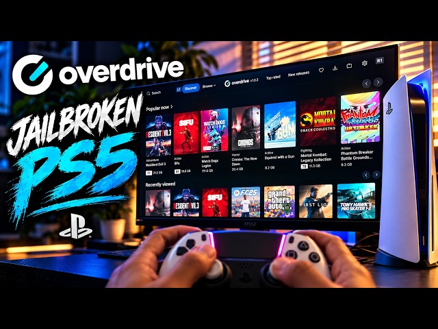 Jailbroken PS5 running Overdrive | Free PS5 Games