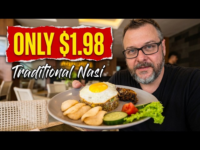 Traditional Indonesian Meal At Andorra In Yogykarta 4K HDR