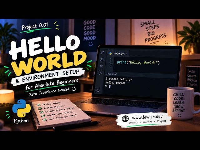 PREREQ 0.01 PYTHON  Hello World & Coding Setup for Absolute Beginners | Zero Experience Needed