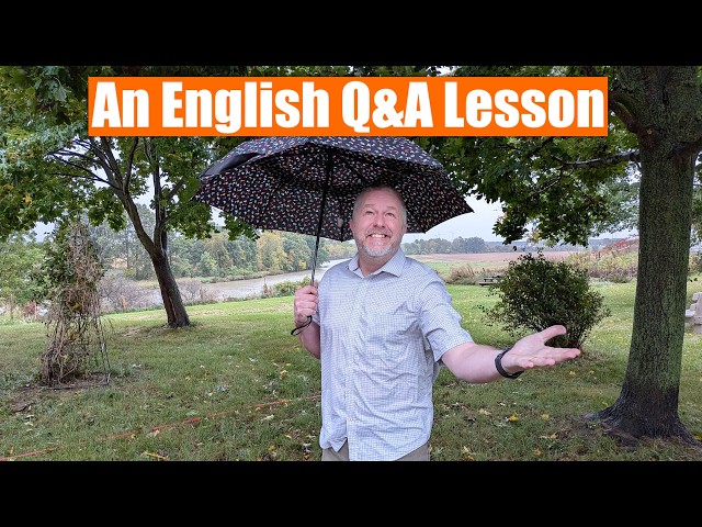 An Outdoor English Q&A Lesson!