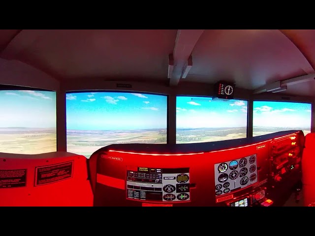 Flight Simulator Take off and Landing (VR - 360)