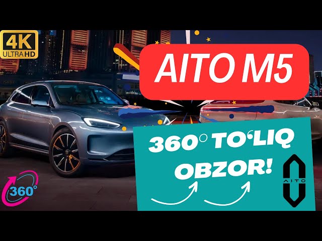 AITO M5 (Huawei): 360° SPORT KROSSOVER! | Samarqand Trend Motors dan 4.6 sek. Gibrid / EV Obzor!