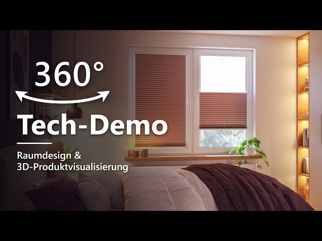360° 8k Tech-Demo: Raumdesign und 3D-Produktvisualisierung für E-Commerce Shop