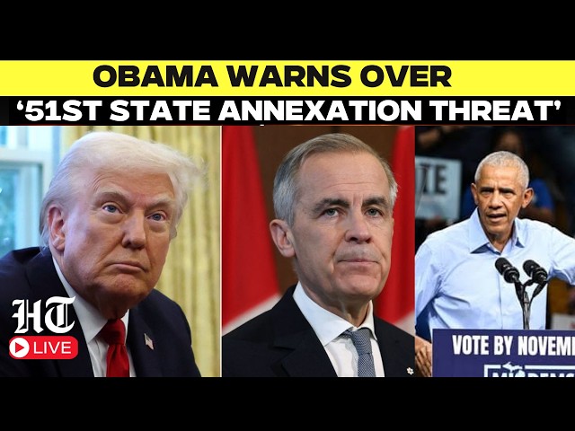 ‘CANADA IS NO ENEMY!’: Obama Slams Trump’s Trade War, Warns Over ‘51st State’ Annexation Threat LIVE