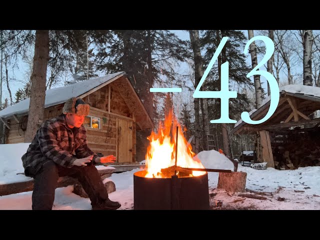 BRUTALLY COLD  -43! ALONE in the wilderness! POLAR Vortex!