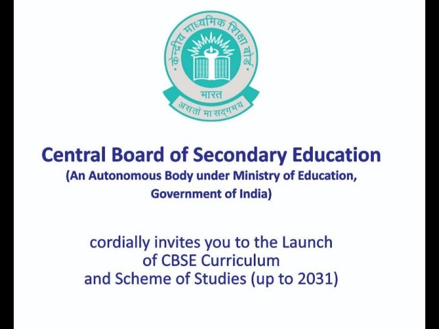 Launch of CBSE Curriculum and Scheme of Studies (Up to 2031)