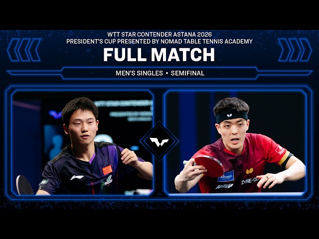FULL MATCH | Li Tianyang vs Dang Qiu | MS SF | #WTTAstana 2026