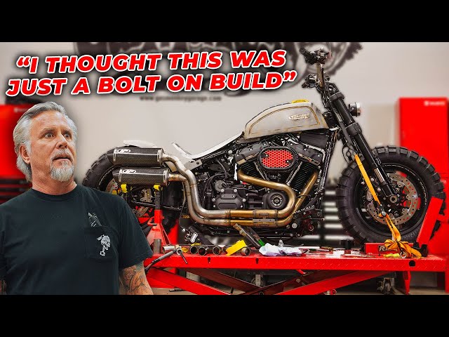 Richard Rawlings Turns A Harley Fat Bob Into A Custom Beast | Gas Monkey Garage