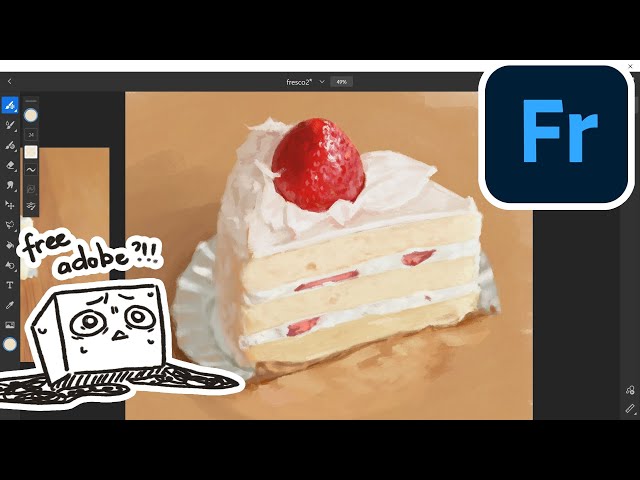 i tried painting in adobe fresco, a free art progr- wait, free? adobe?