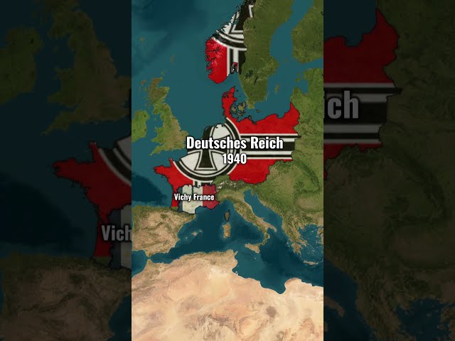 The Expansion of the Deutsches Reich (1940 - 1941)  #history  #geography #ww2 #map