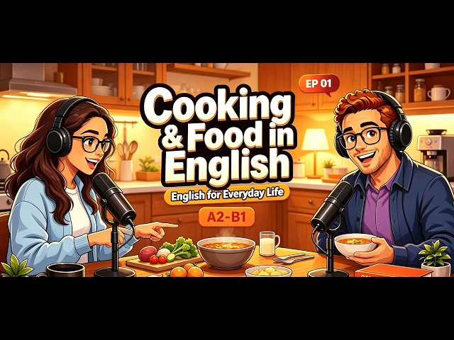 Let’s Talk About Food! | Easy English Conversation for A2-B1 Learners | English Podcast