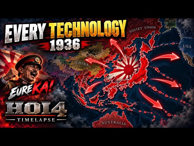 WHAT IF JAPAN HAD EVERY TECHNOLOGY IN 1936? | HOI4 TIMELAPSE