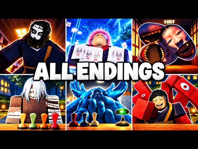 ROBLOX JUJUTSU SCHOOL ANOMALY UPDATE (All 9 Endings + All Cutscenes)...