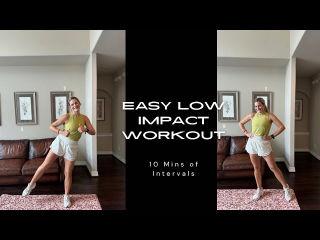 10 MIN LOW IMPACT WORKOUT: Easy bodyweight Legs