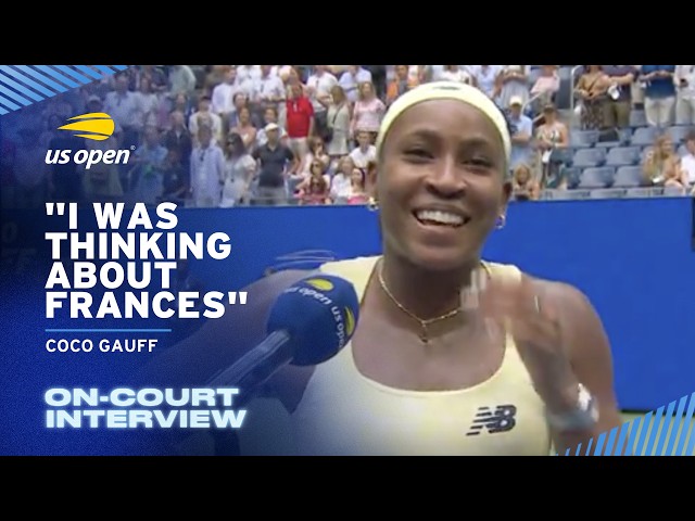 Coco Gauff On-Court Interview | 2026 US Open Quarterfinal