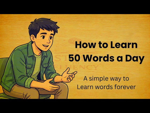 HOW TO Learn 50 Words a Day || Graded Reader || Learn Simple English Conversation For Beginners