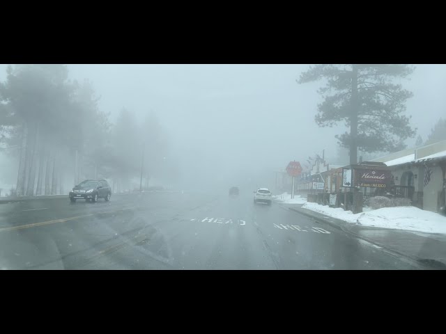 Thick fog, snow and sleet. Just gnarly out here in Big Bear Lake, CA. Please stay safe. 3/15/2021
