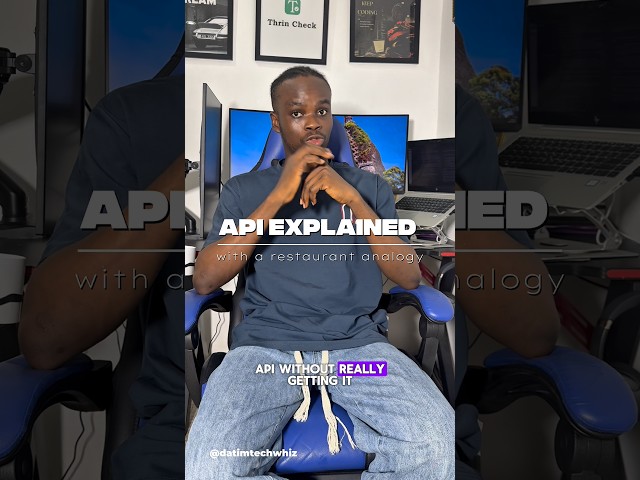 APIs explained with a restaurant analogy #webdevelopment #api #codingexplained  #softwareengineer