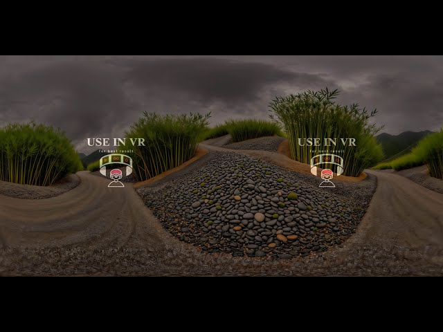 Zen rock garden | Focus • 360° VR