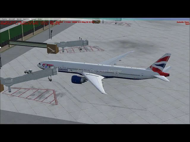 ISB   ISB heavy rain take off and Landing 777-300 BA