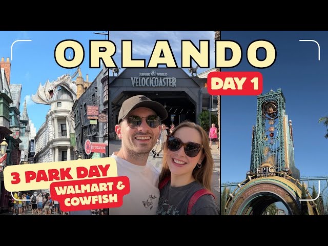 Orlando Day 1 🎢 An EPIC 3 Universal Park Day 🛍️Walmart + Cowfish | Florida Sep 2026 Vlog