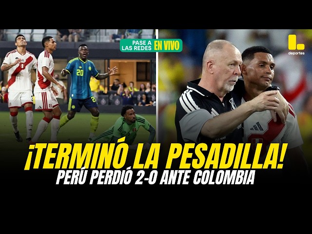 THE NIGHTMARE IS OVER! PERUVIAN NATIONAL TEAM LOST TO COLOMBIA AND FINISHED THE FIFA WINDOW WITHO...