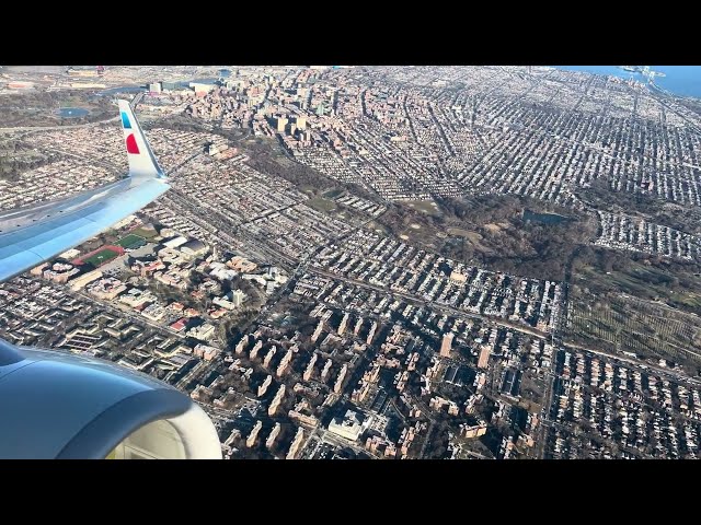 Take Off From LaGuardia with Views of New York City on Climb Out - 2/7/24
