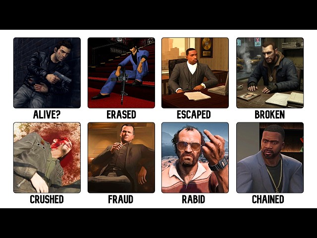 The Dark Truth Of The End Of Every GTA Protagonist