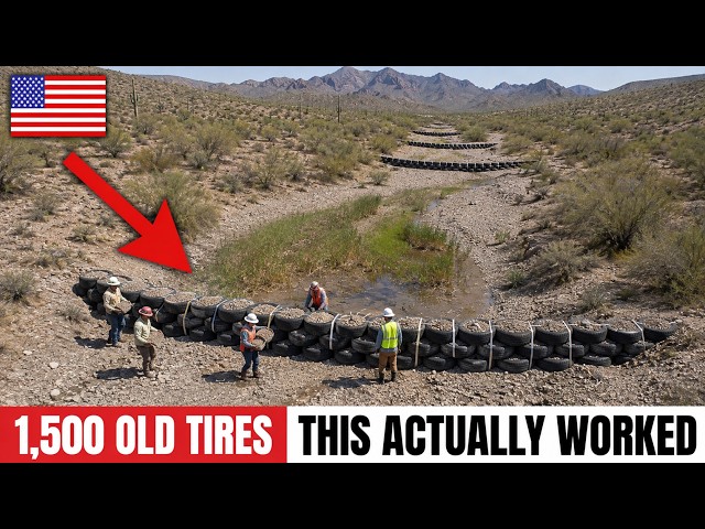 Engineers Buried Old Tires In This Desert River — What Happened To Water Was Unreal