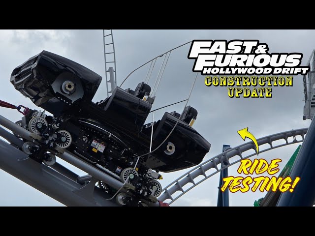 Universal Orlando Resort Fast & Furious: Hollywood Drift Roller Coaster Construction Update 9.23.26