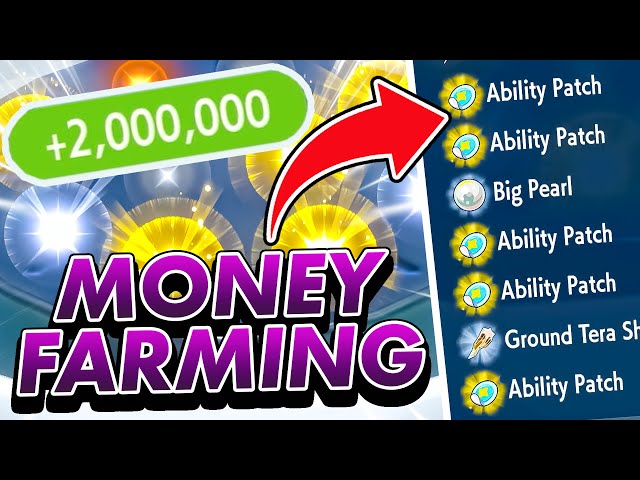 FAST! ABILITY PATCH & MONEY FARMING in Pokemon Scarlet and Violet DLC (Item Printer Expoit)