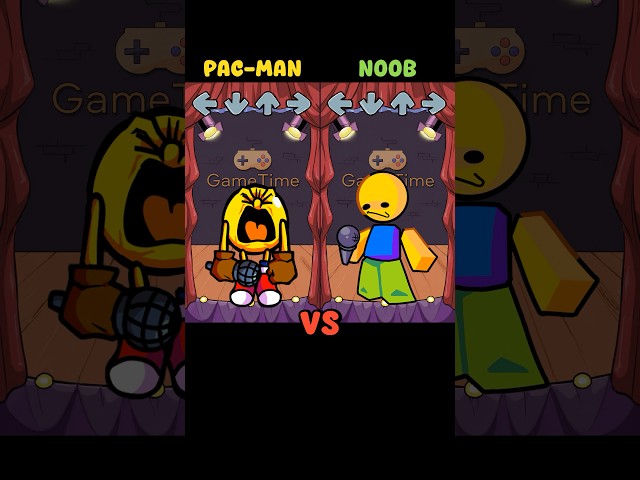 Angry Pac-Man Made Noob Quit | FNF Character Test