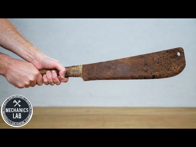 ​Restoring a Massive Vintage Cleaver / Meat Cleaver (Heavy-Duty Restoration)