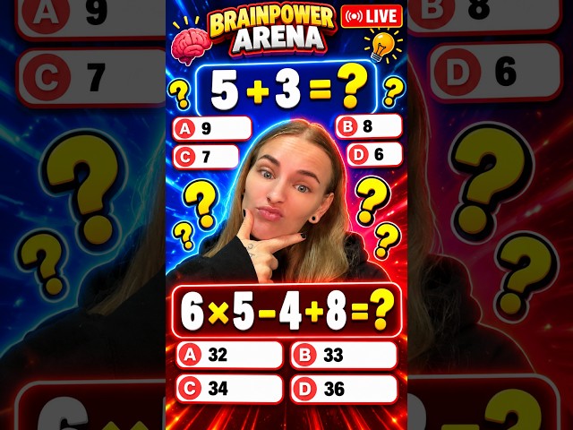 🔴 LIVE: Can You Beat These Math Questions? 🧠🔥