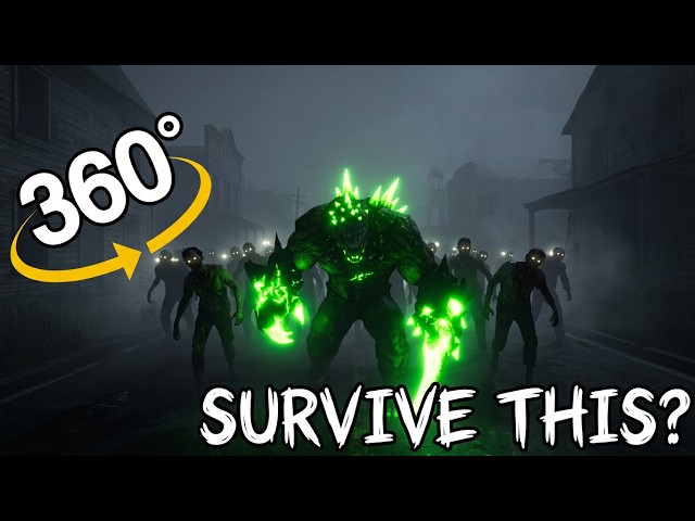 150+ Zombies Are Hunting You in VR 360°